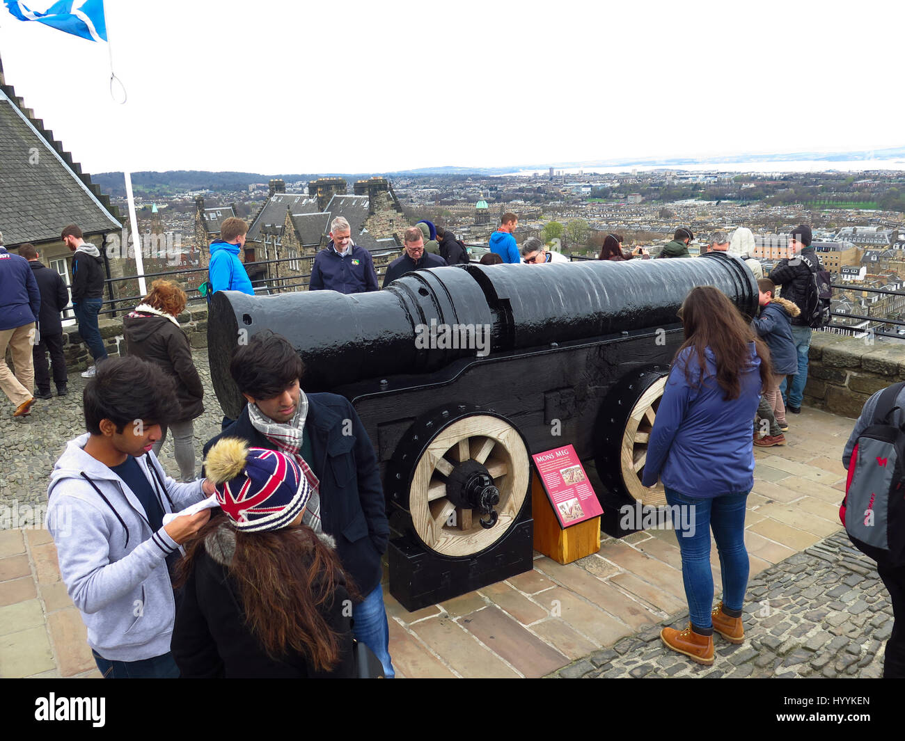 Mons Meg cannon Edinburgh Castle Stock Photo Alamy