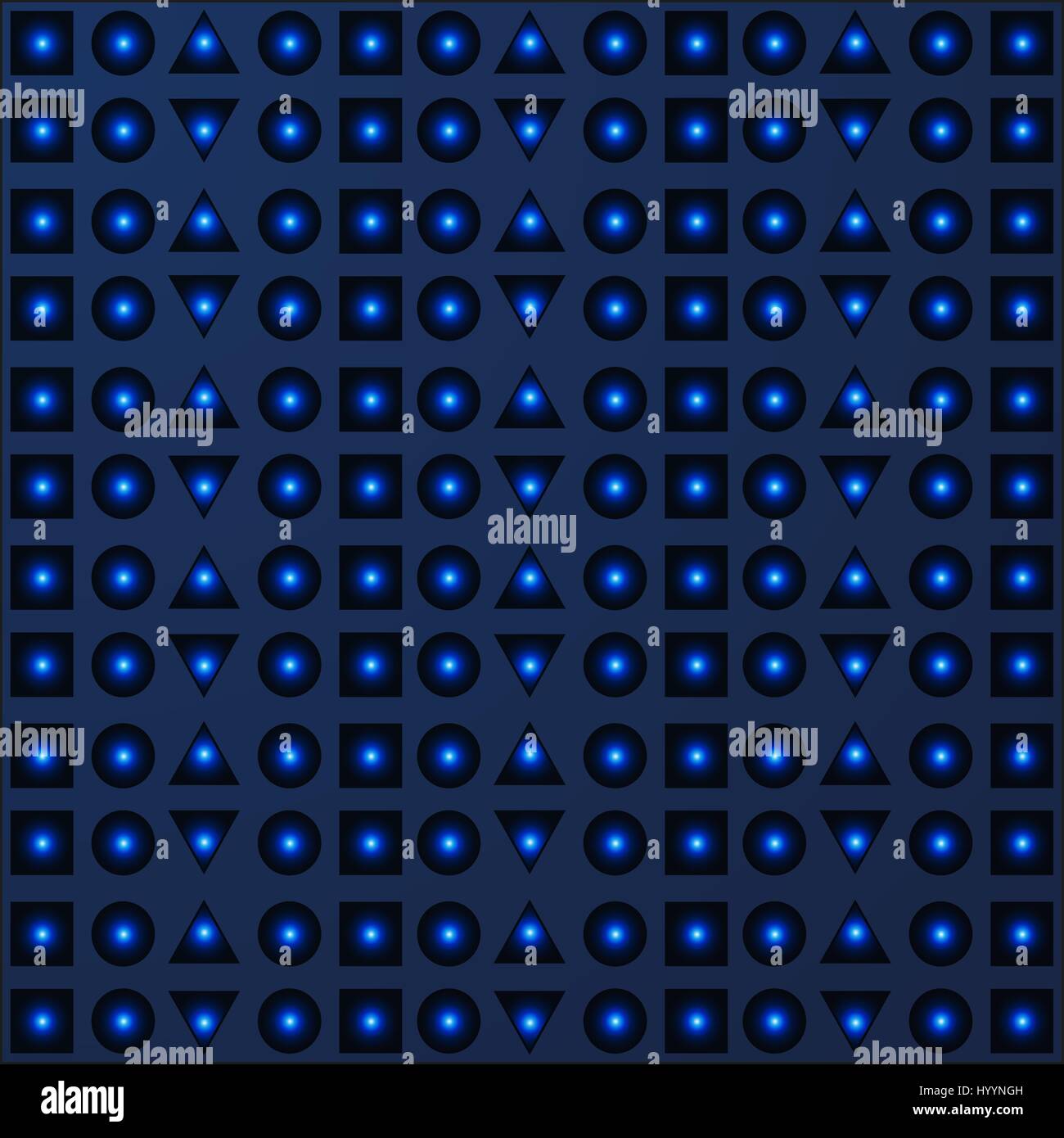 Abstract dark blue background with glowing elements and geometric ...