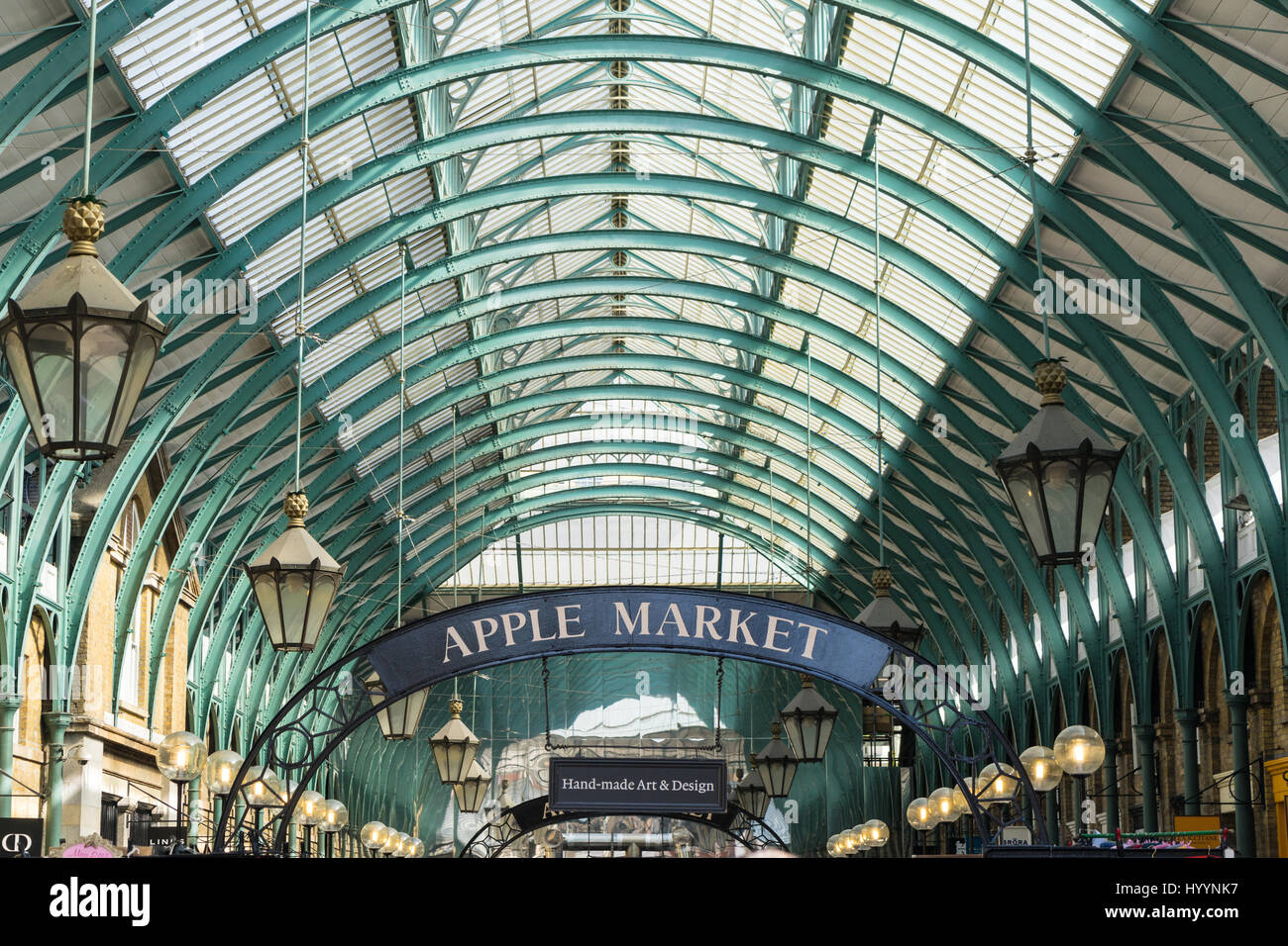 London - March 30: Famous apple market on March 30, 2017. Stock Photo