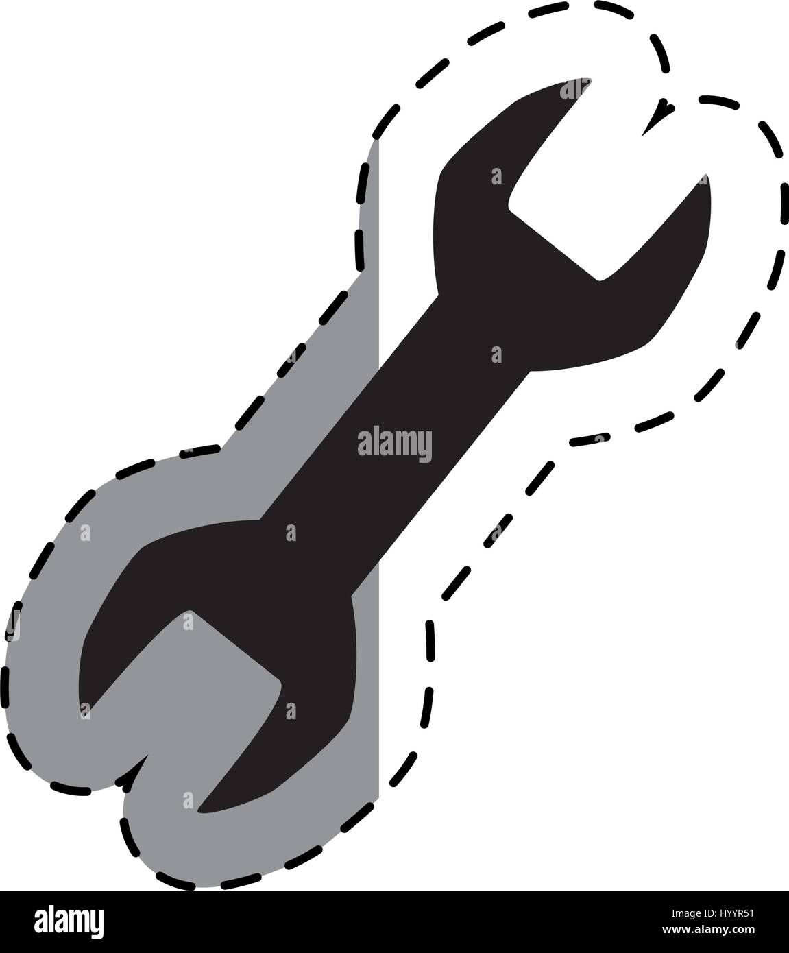 wrench key tool icon vector illustration design Stock Vector Image ...