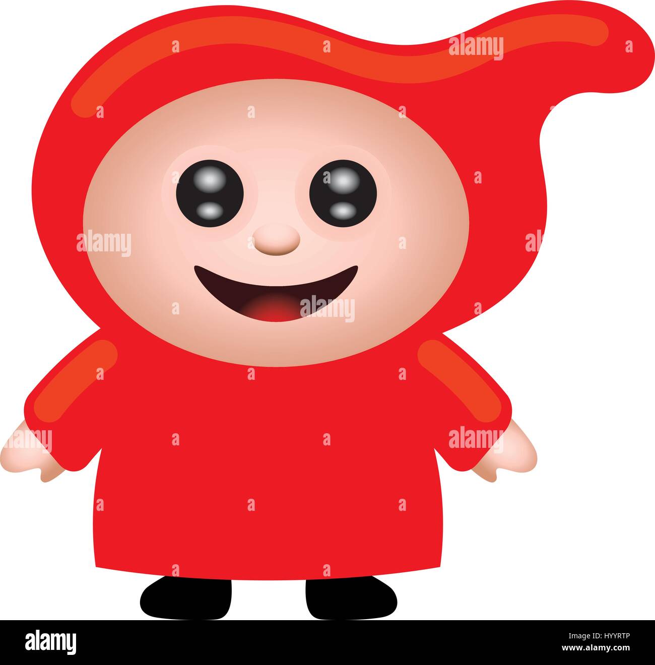 Red Riding Hood. Vector Illustration. Stock Vector