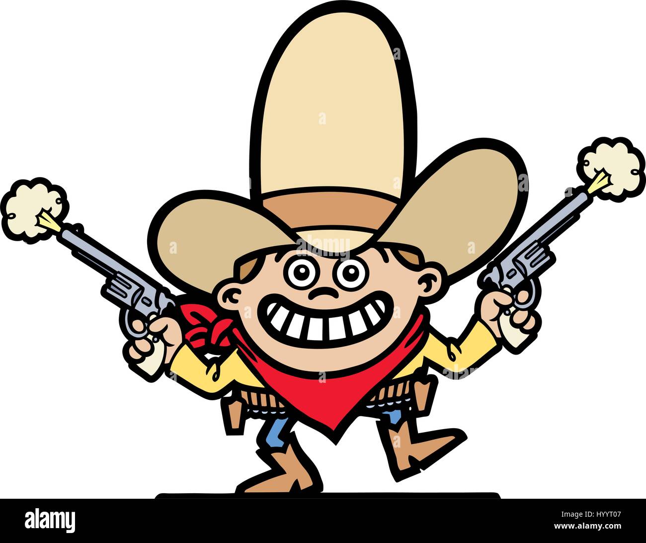 Cowboy. Vector Illustration. Stock Vector