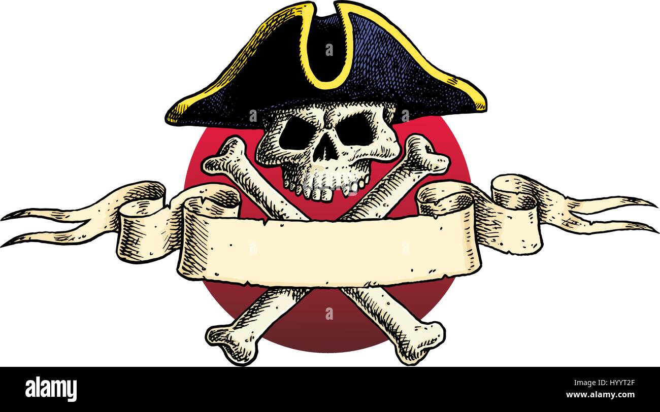 Pirate Skull. Vector Illustration Stock Vector Image & Art - Alamy