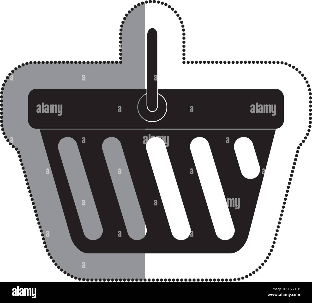 shopping basket isolated icon Stock Vector Image & Art - Alamy