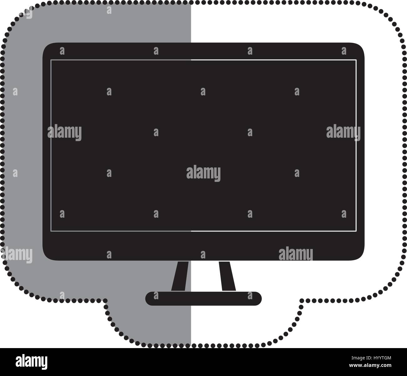 computer desktop with template icon Stock Vector Image & Art - Alamy
