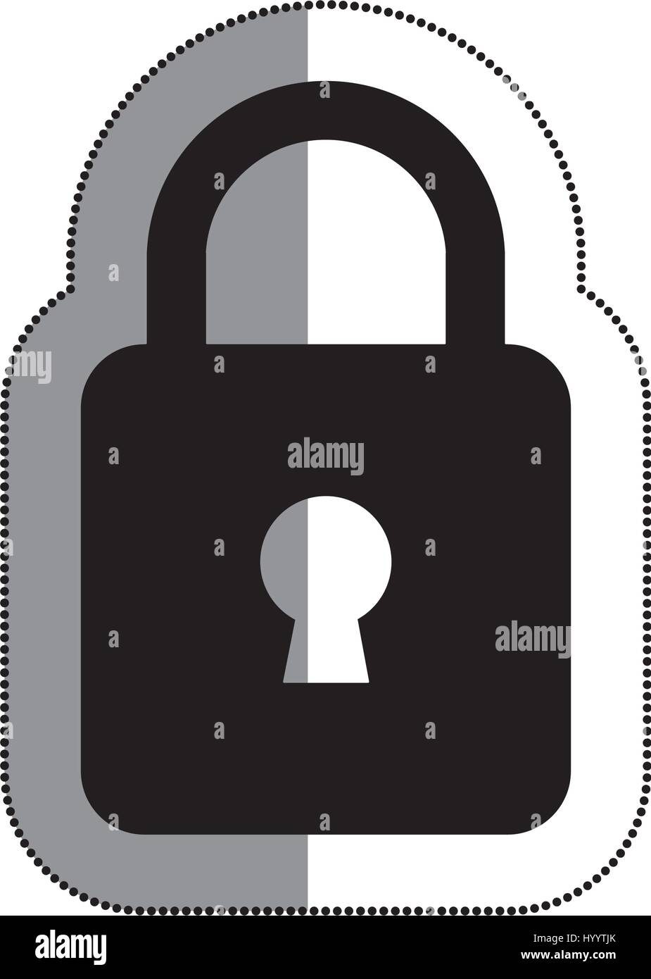 safe padlock isolated icon Stock Vector Image & Art - Alamy