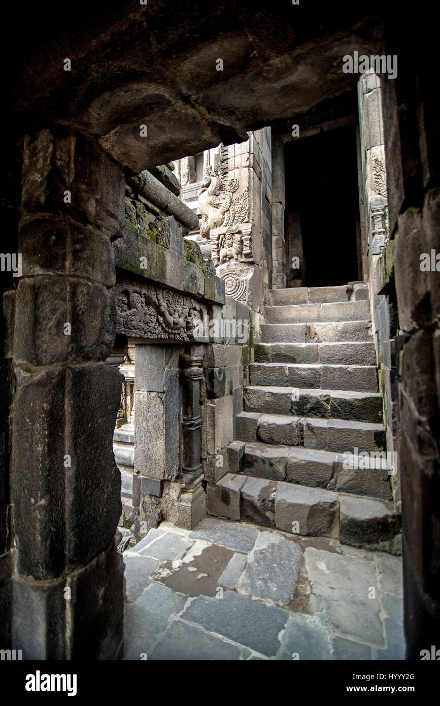 Candi Prambanan temple, Yogyakarta, Indonesia UNESCO World Heritage Site Stock Photo