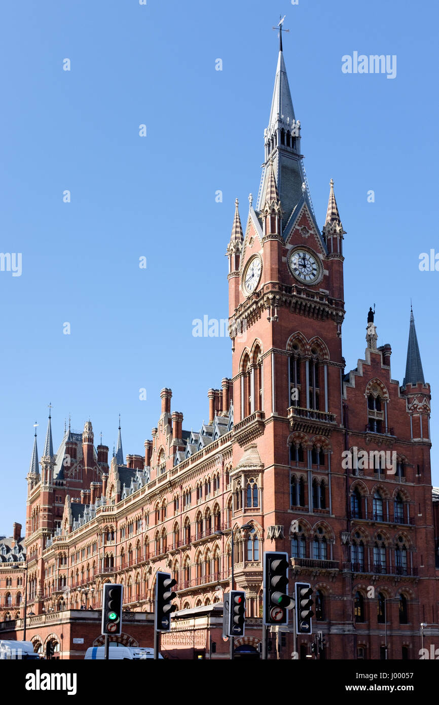 The St. Pancras Renaissance London Hotel is a hotel in London, England, forming the frontispiece of St Pancras railway station. It opened in 2011, and Stock Photo