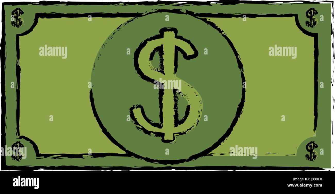 bill dollar isolated icon vector illustration design Stock Vector Image ...