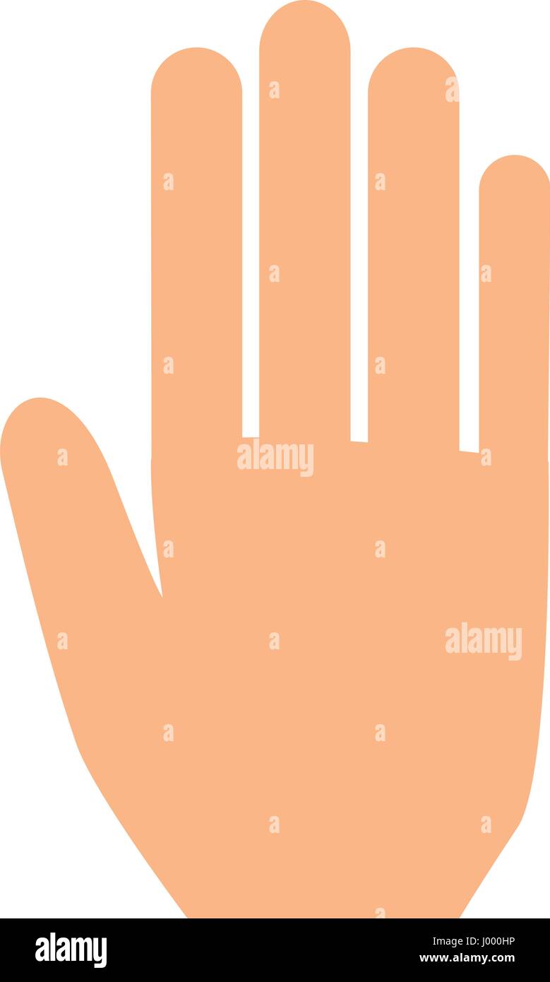 hand human isolated icon vector illustration design Stock Vector Image ...