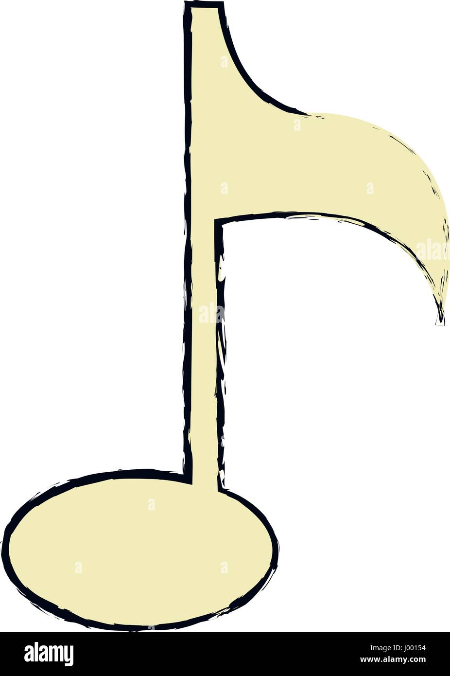 music note isolated icon vector illustration design Stock Vector Image ...