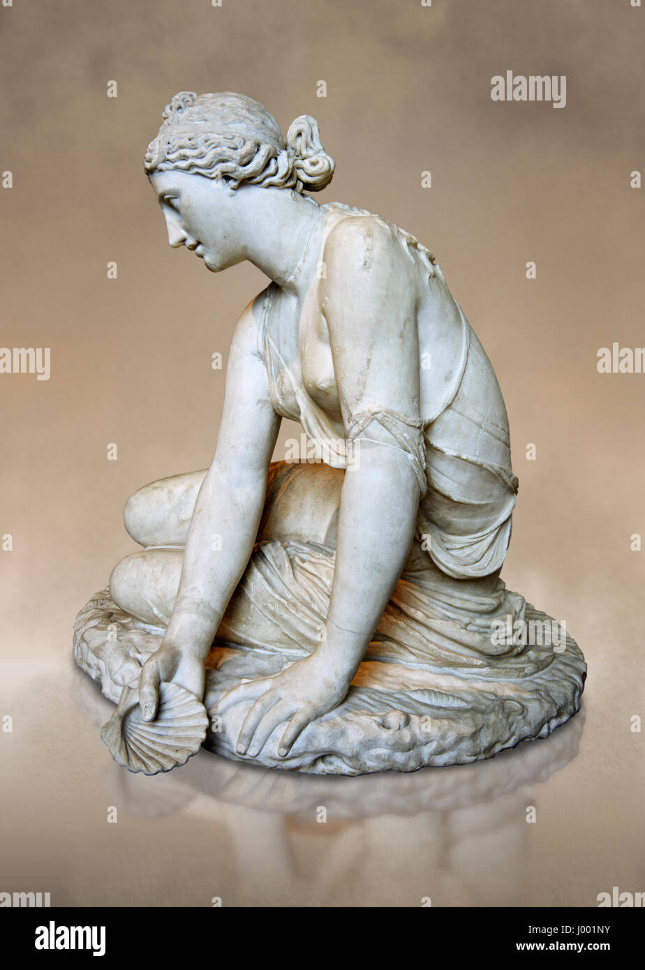 Nymph with a shell (Nymphe a la coquille ), 1st cent Roman marble