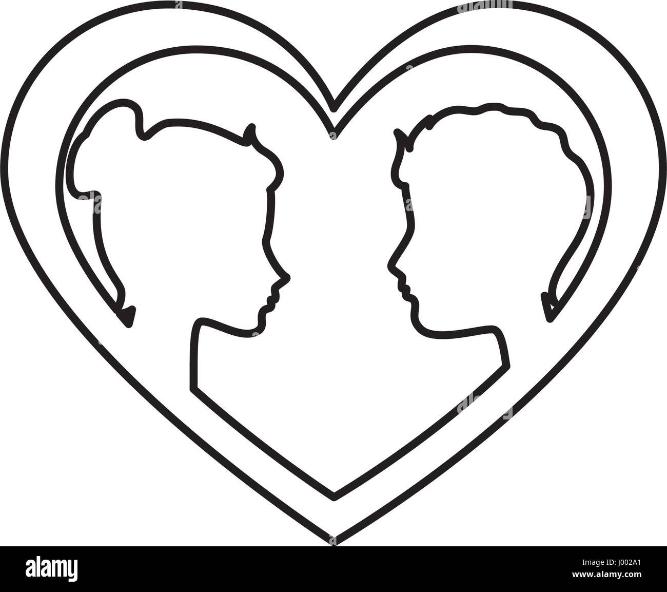 couple clipart black and white