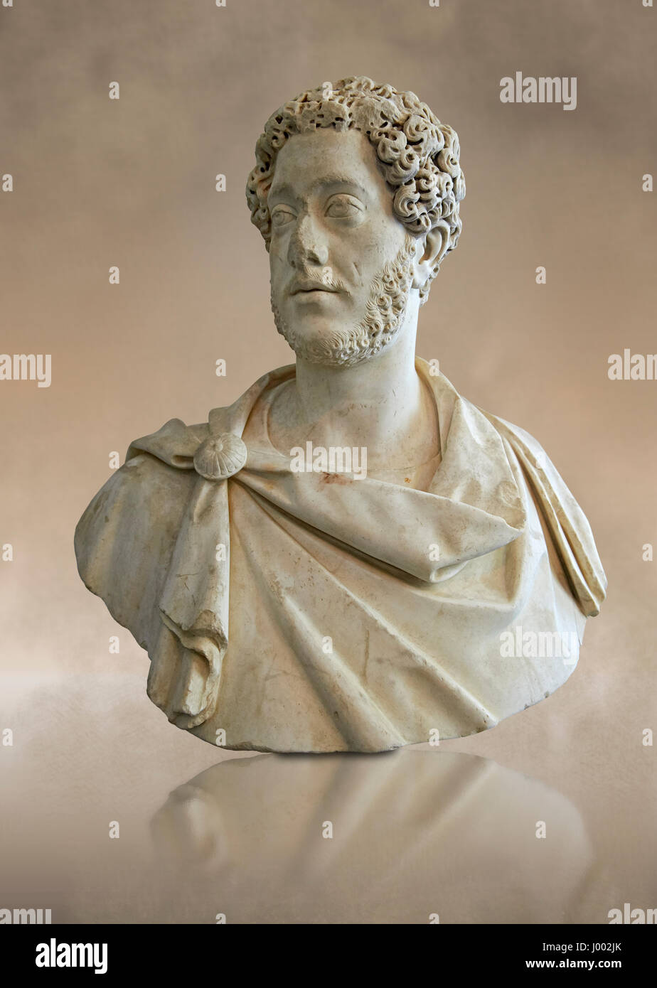 Roman Portrait bust of Roman Emperor Commodus, circa 180 AD excavated