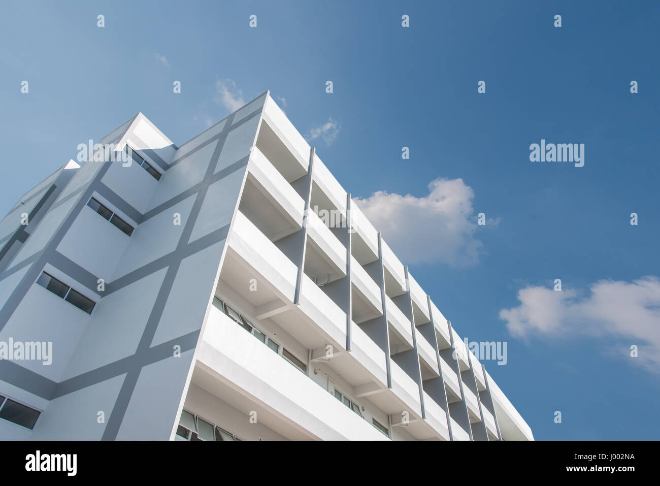 White Modern Building Stock Photo