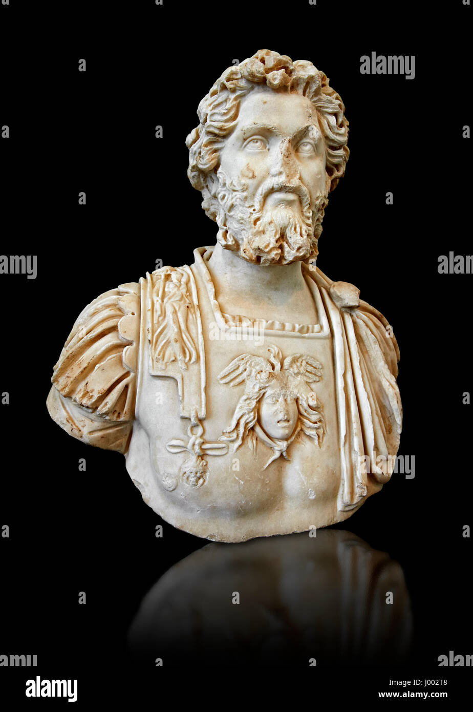 Roman sculpture bust of Septimius Severus made between 196 and 197 AD