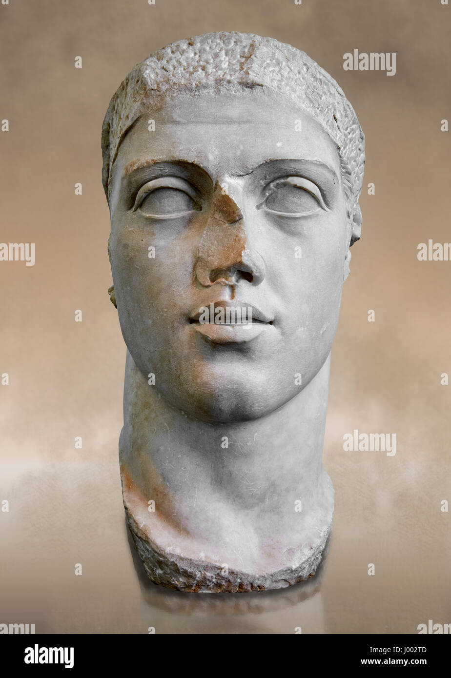 Roman sculpture bust of Alexander Severus made between 222 and 235 AD