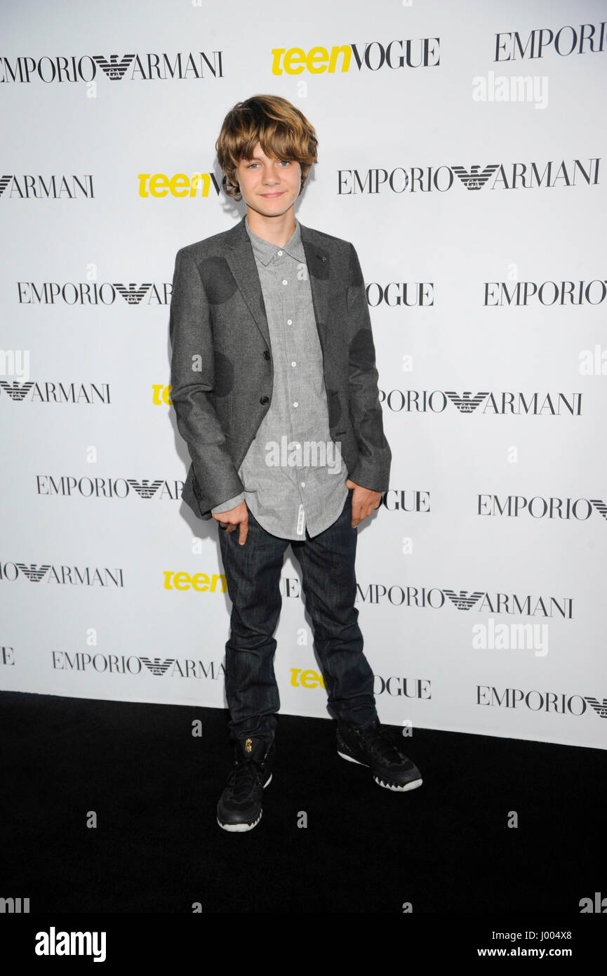 Ty Simpkins attends the Teen Vogue Young Hollywood Issue Party on October  2nd, 2015 in Beverly Hills, California Stock Photo - Alamy