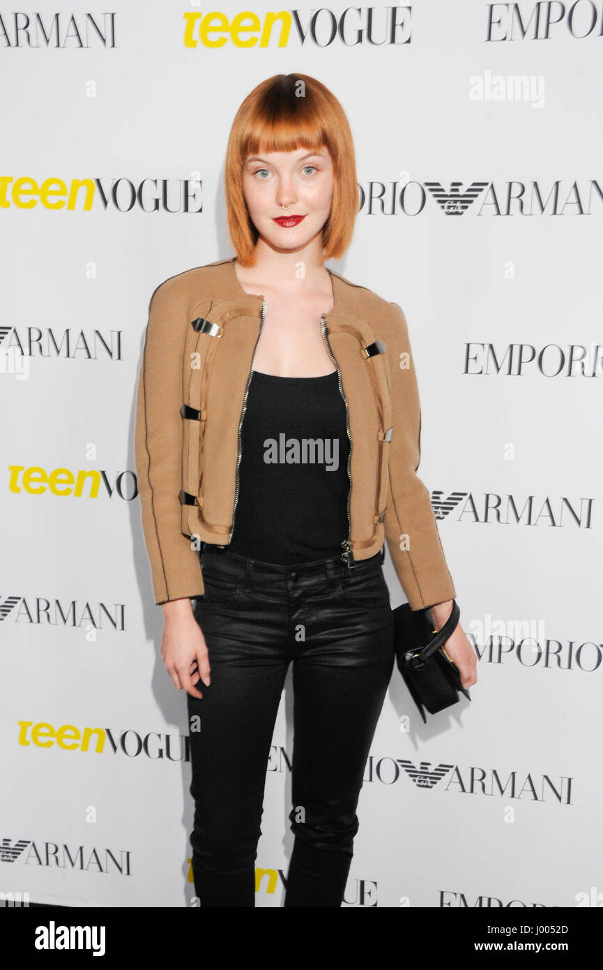 Model and singer Kacy Hill attends the Teen Vogue Young Hollywood Issue Party on October 2nd, 2015 in Beverly Hills, California. Stock Photo