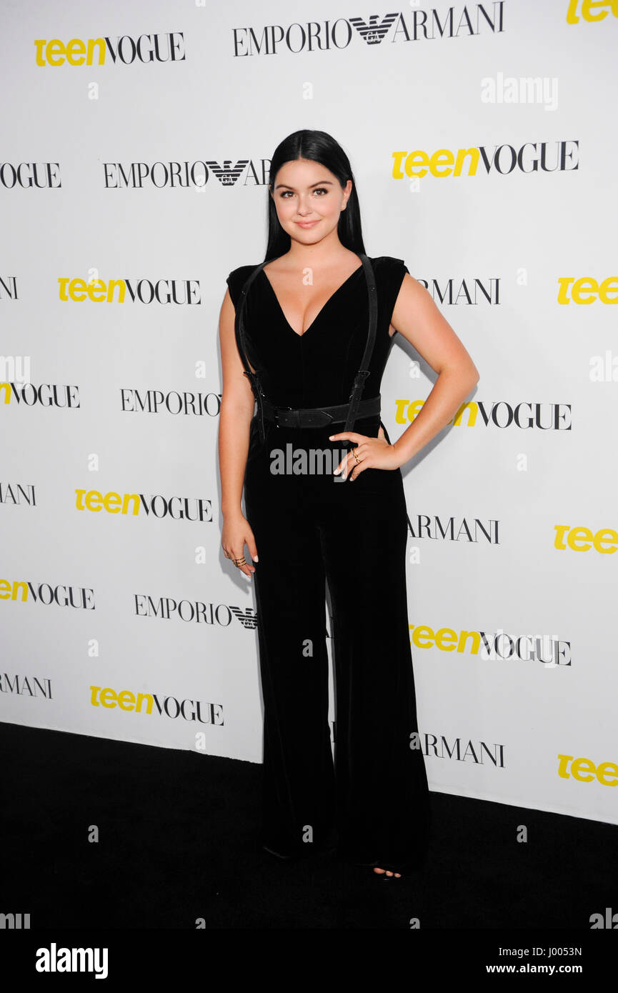 Actress Ariel Winter attends the Teen Vogue Young Hollywood Issue Party on October 2nd, 2015 in Beverly Hills, California. Stock Photo