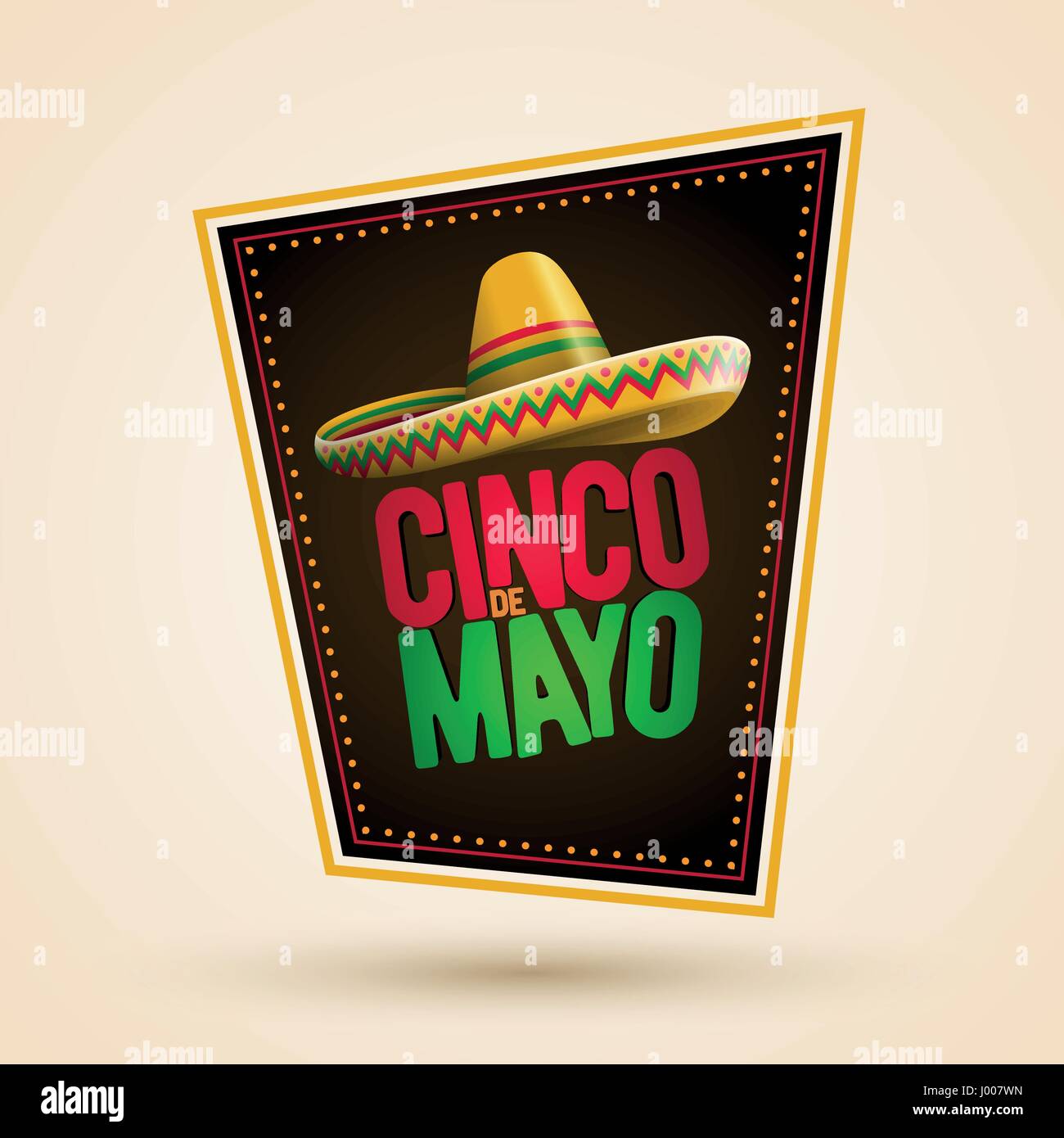 Cinco de Mayo holiday poster design. Vector illustration Stock Vector ...