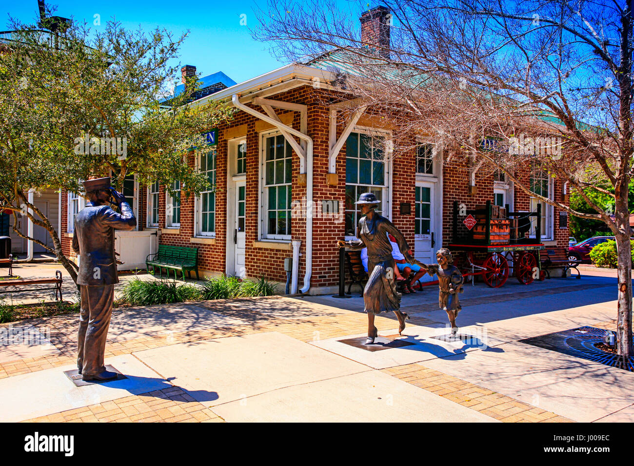 The Dunedin Historical Museum in downtown Dunedin, Florida Stock Photo