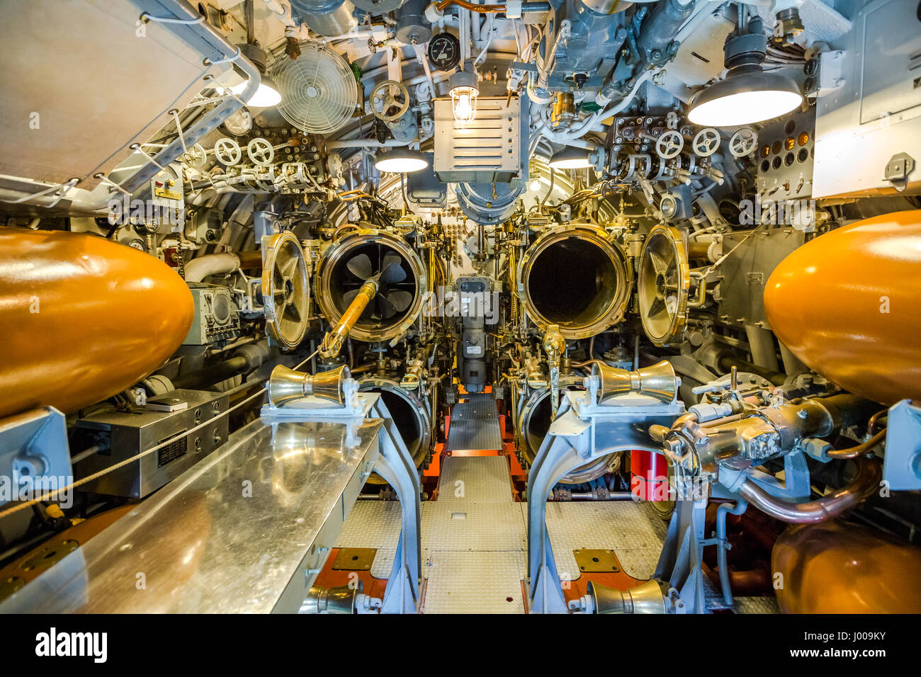 Submarine torpedo war room Stock Photo - Alamy