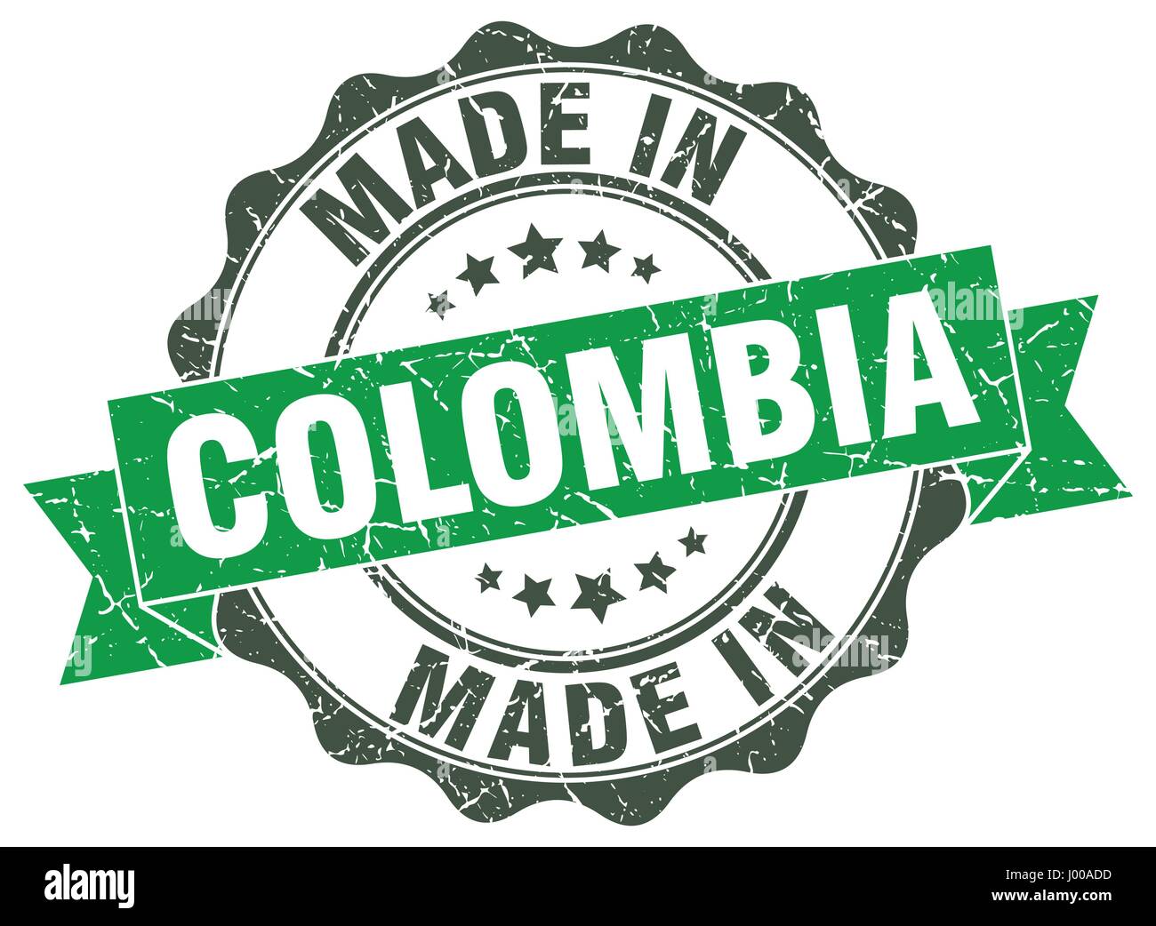 made in Colombia round seal Stock Vector Image & Art - Alamy