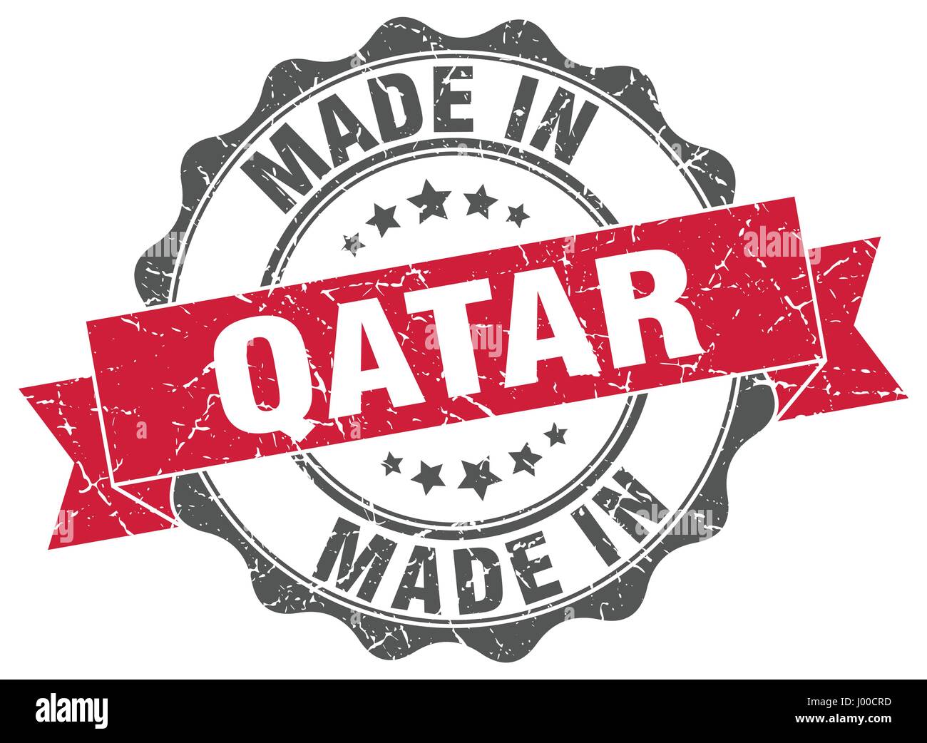 made in Qatar round seal Stock Vector Image & Art Alamy