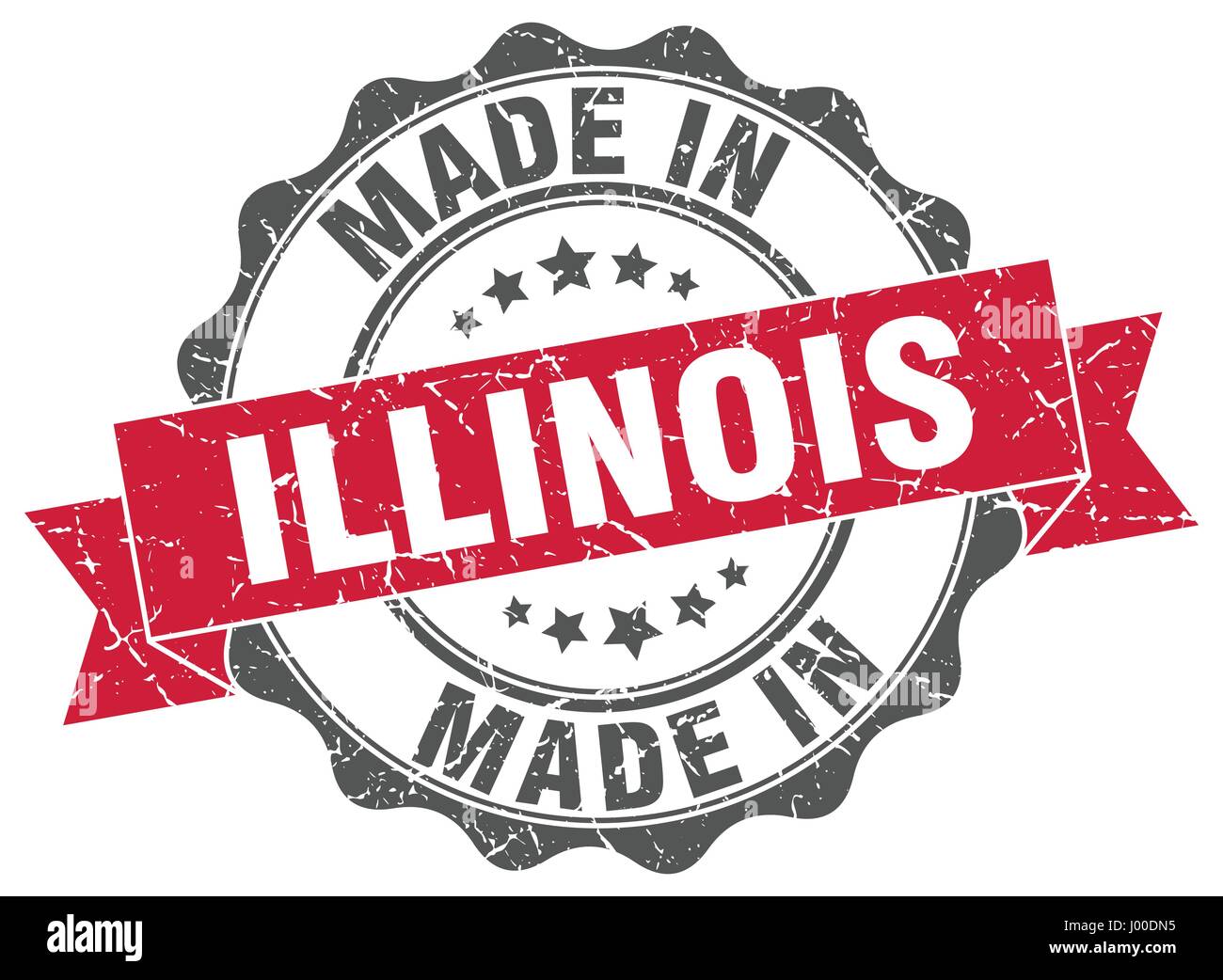 made in Illinois round seal Stock Vector Image & Art Alamy