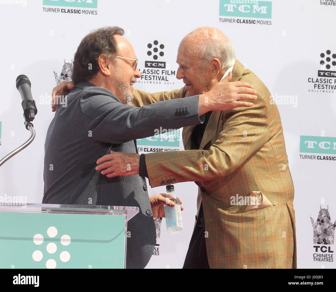 Los Angeles, CA, USA. 7th Apr, 2017. Billy Crystal, Carl Reiner at a