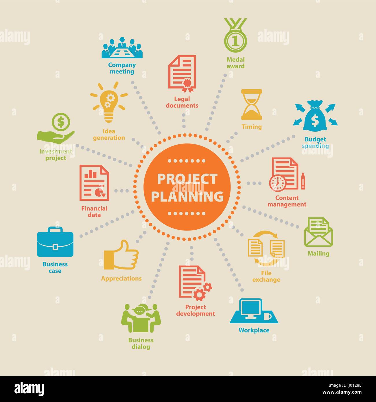 Planning meeting Stock Vector Images - Alamy
