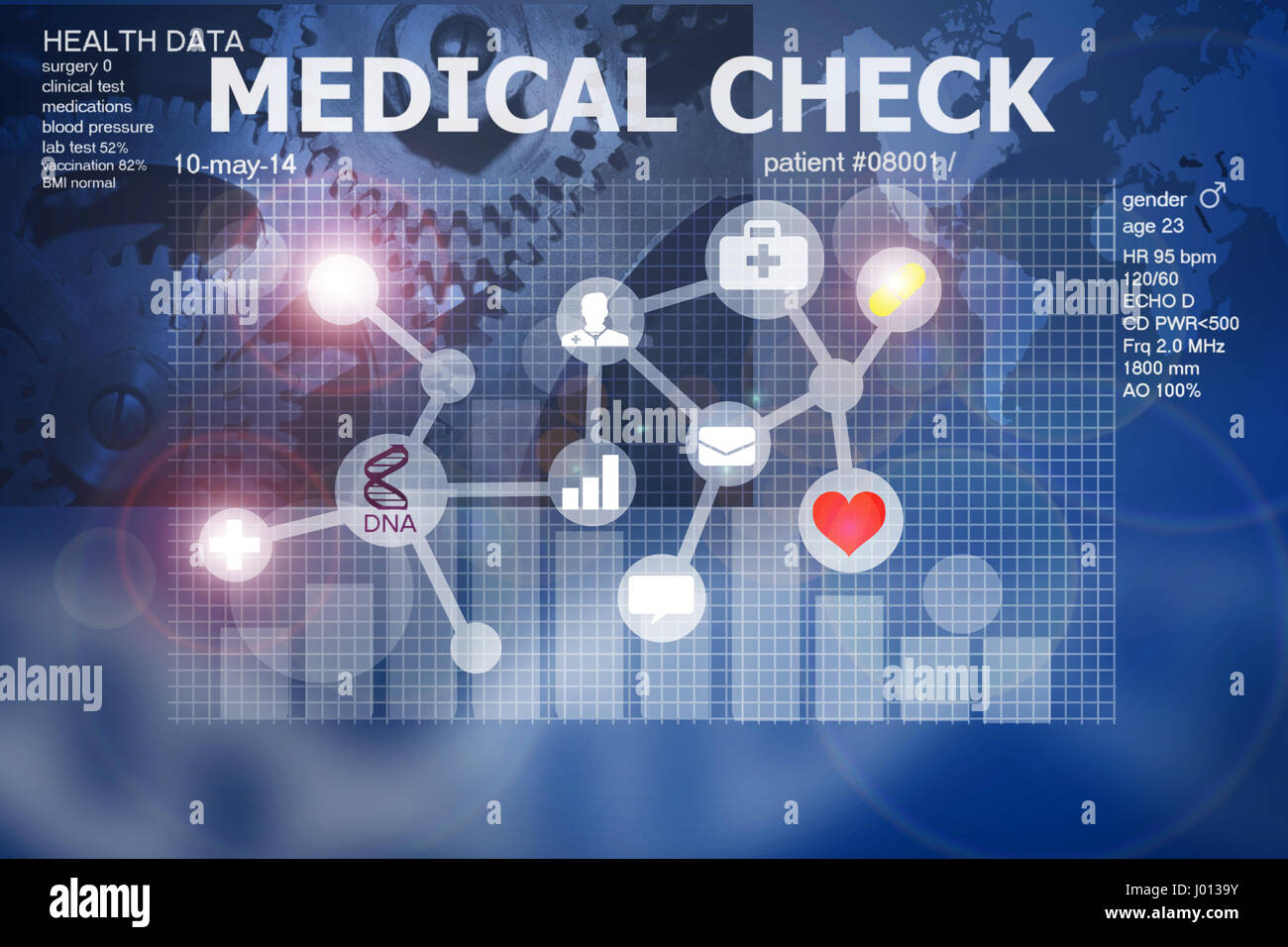 health check app Stock Photo