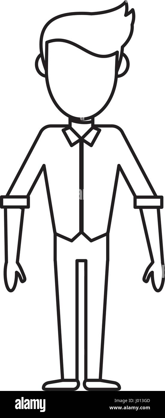 Outlined Man Male Avatar Image Stock Vector Image & Art - Alamy