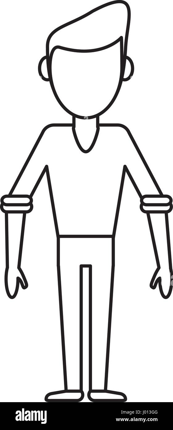 outlined man male avatar image Stock Vector Image & Art - Alamy