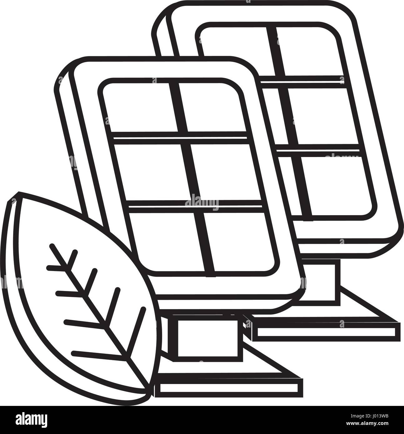 figure solar energy eco icon Stock Vector Image & Art - Alamy