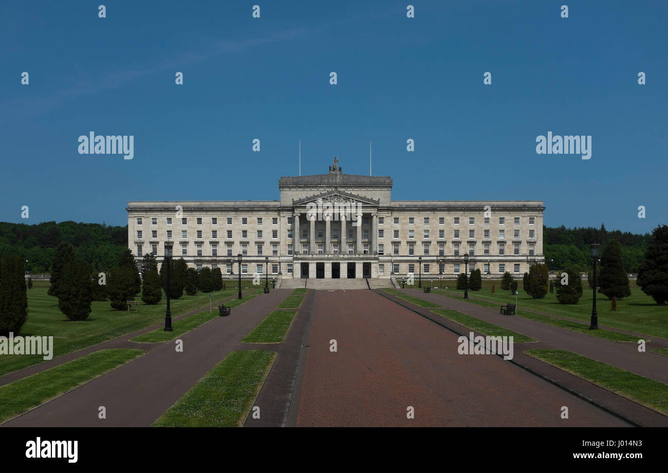 Stormont Parliament Buildings, Belfast, Northern Ireland. The seat of the Northern Ireland Assembly. Stock Photo