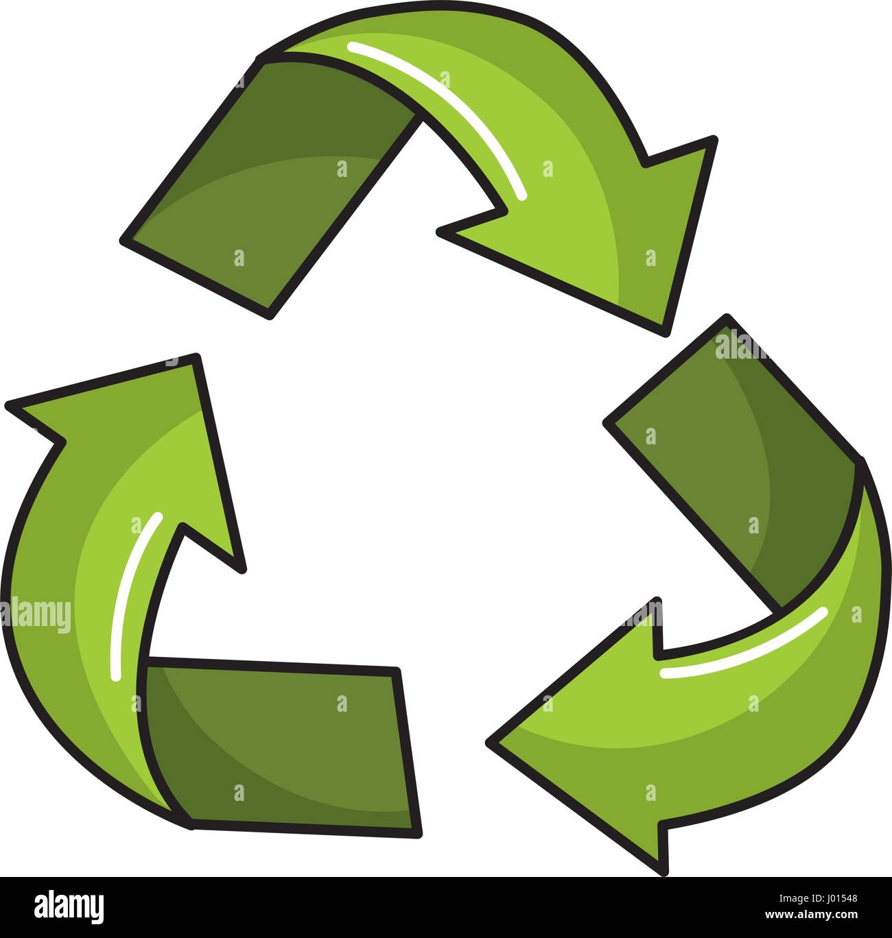green recycling symbol to care planet Stock Vector Image & Art - Alamy