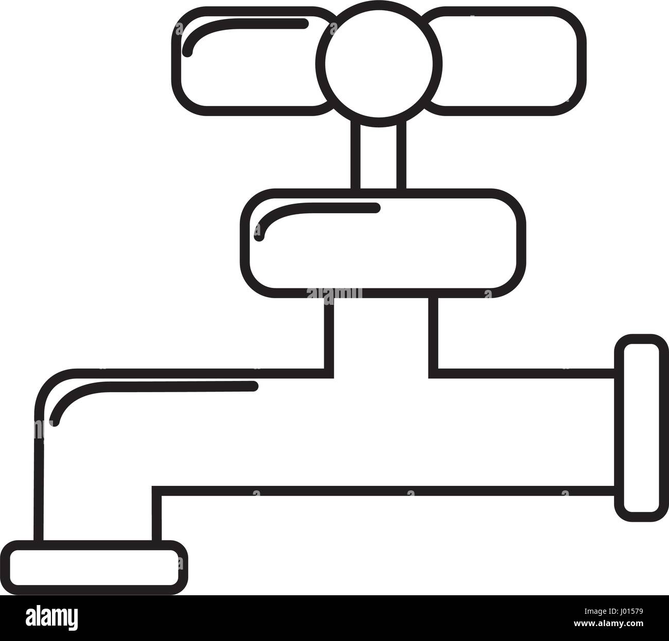 silhouette faucet closed to save water Stock Vector Image & Art - Alamy