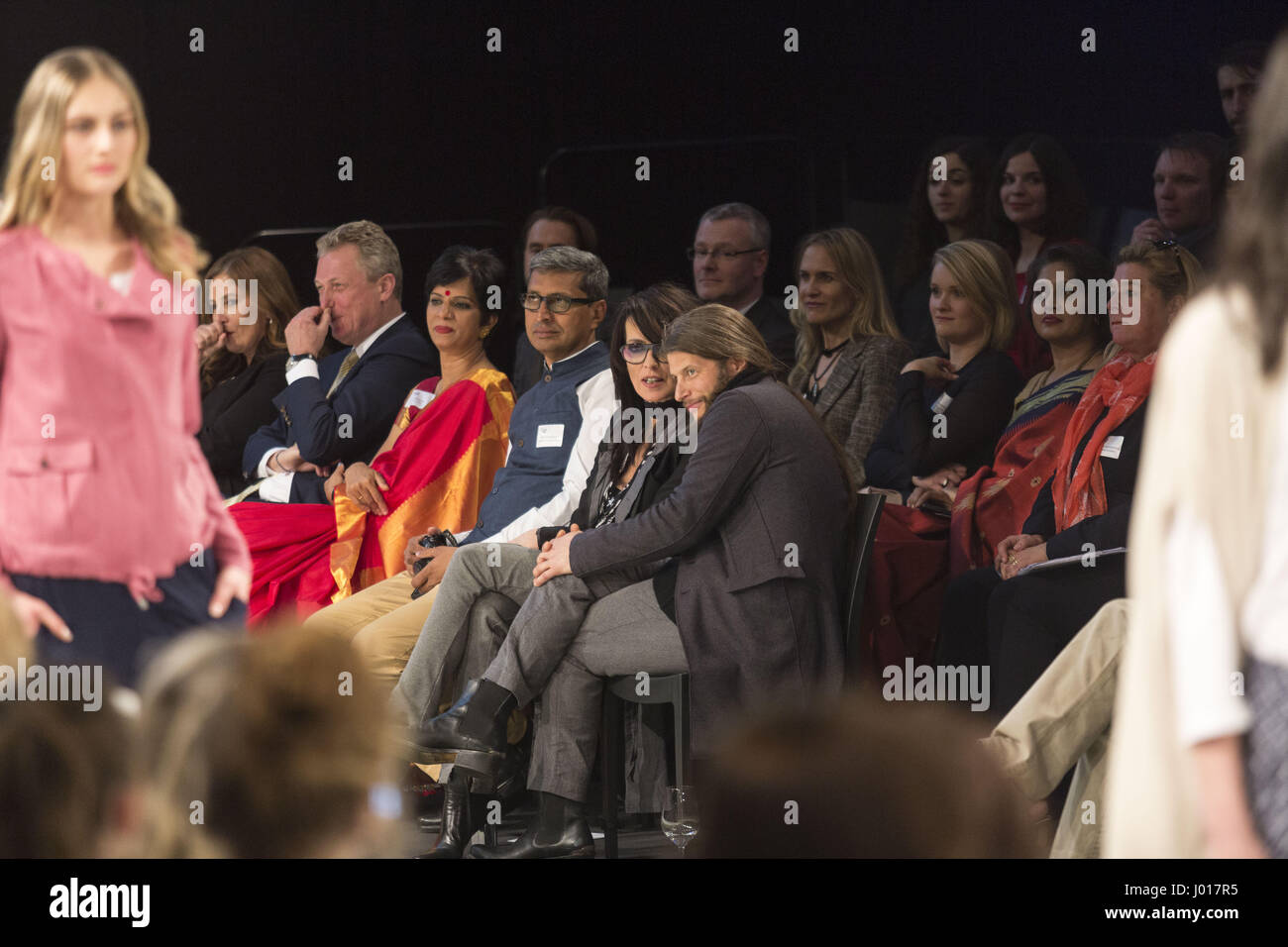 Celebrities attending Tchibo Fashion-Show „Ready for the Green Carpet“   at Cruise Center Altona ,, Hamburg  Featuring: Nena, Philipp Palm Where: Hamburg, Germany When: 08 Mar 2017 Stock Photo