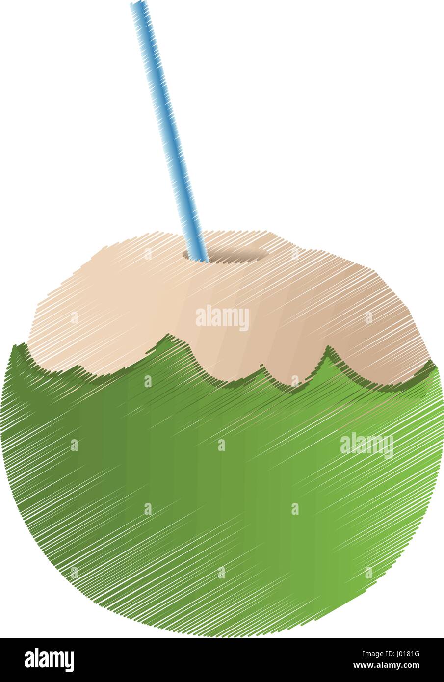 coconut cocktail icon image Stock Vector Image & Art - Alamy