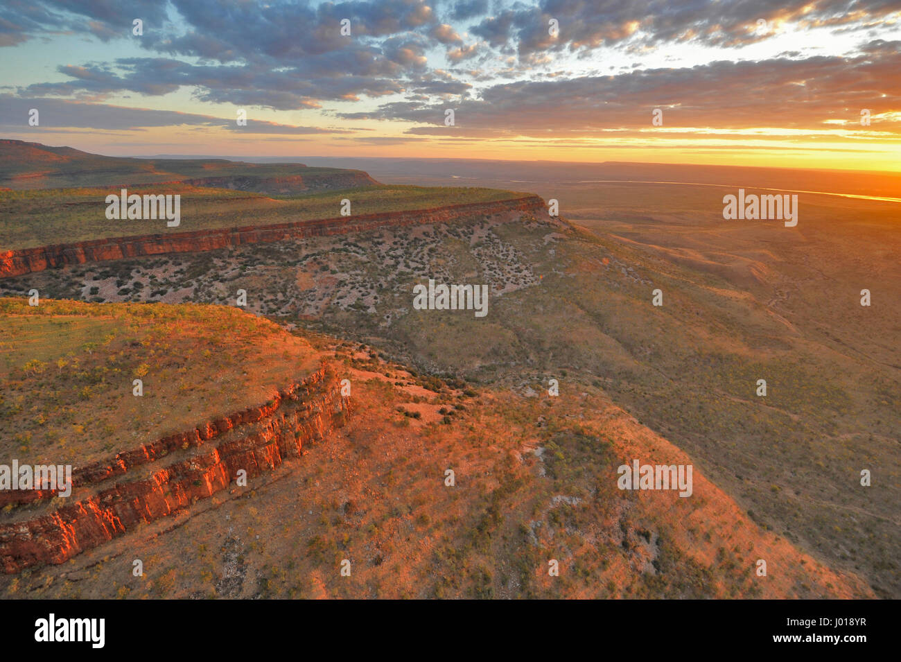 The red ochre rocks of the Cockburn Ranges in Kimberley region of Western Australia. Stock Photo