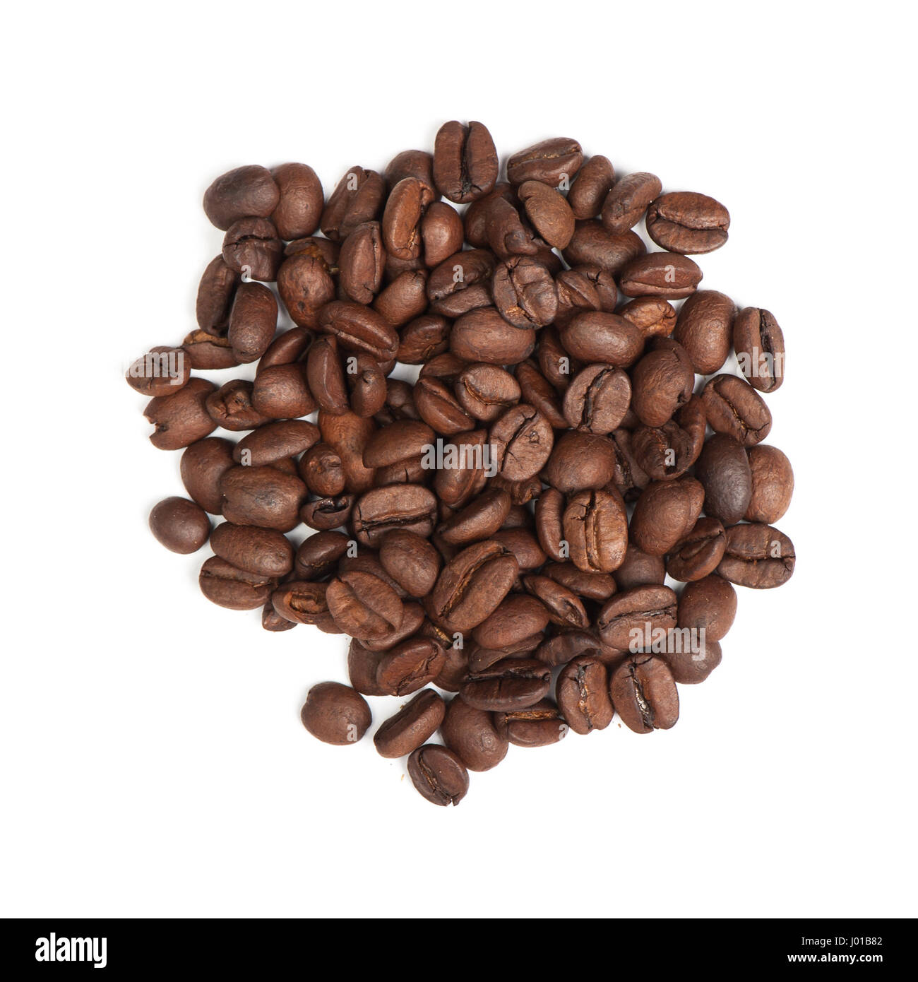 Heap of coffee beans isolated on white Stock Photo - Alamy