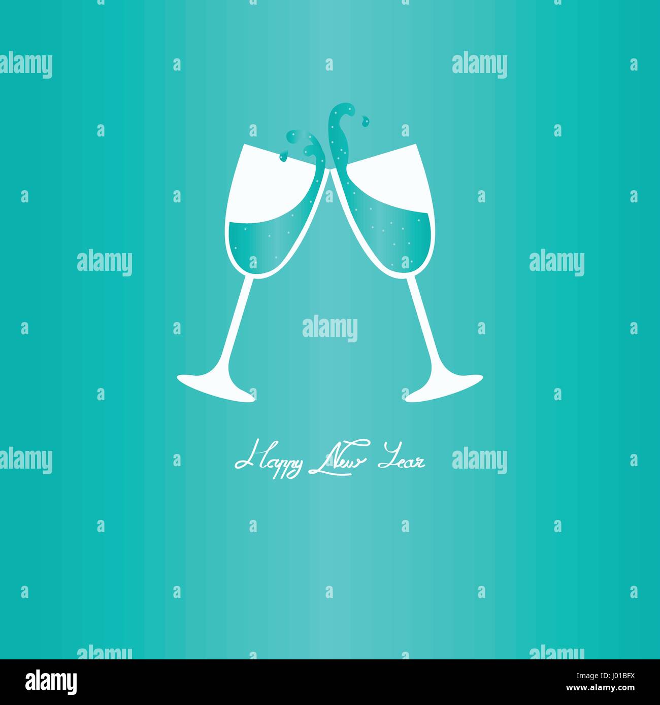 Happy new year greeting card Stock Vector Image & Art Alamy