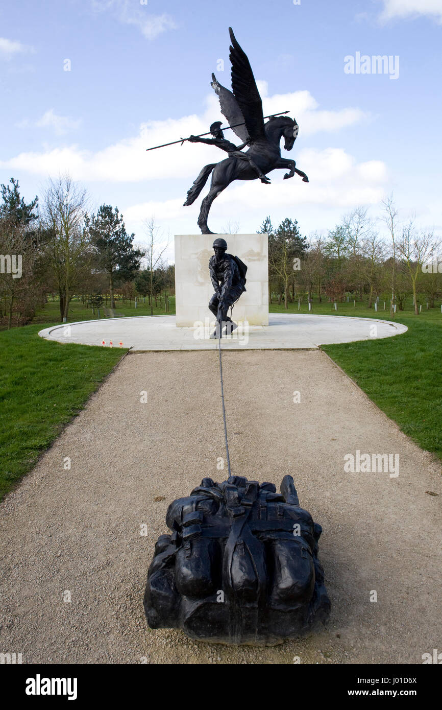 The Parachute Regiment Memorial at the National Arboretum, Stock Photo