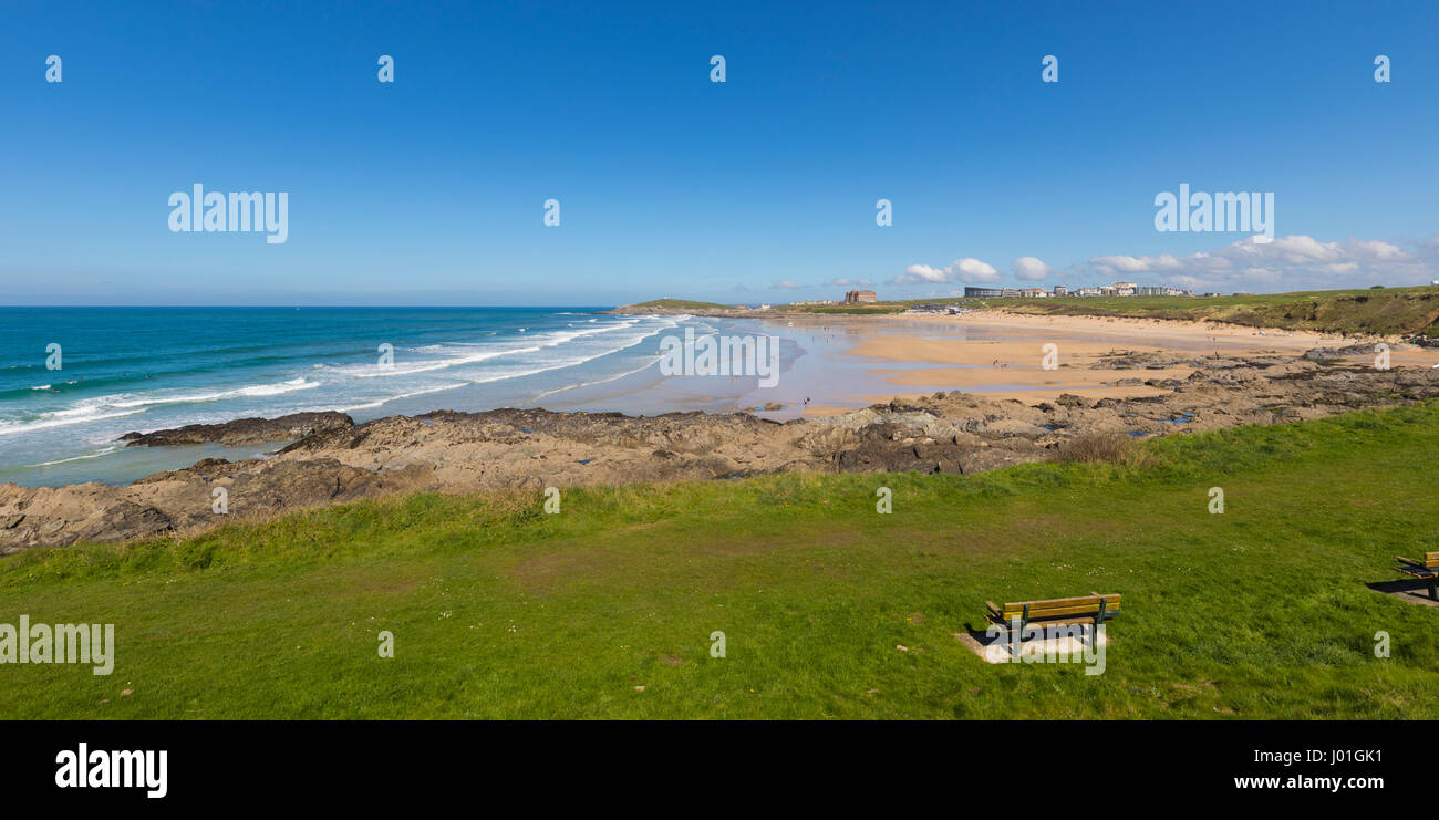 Fistral Beach, Newquay, Cornwall, England Stock Photo