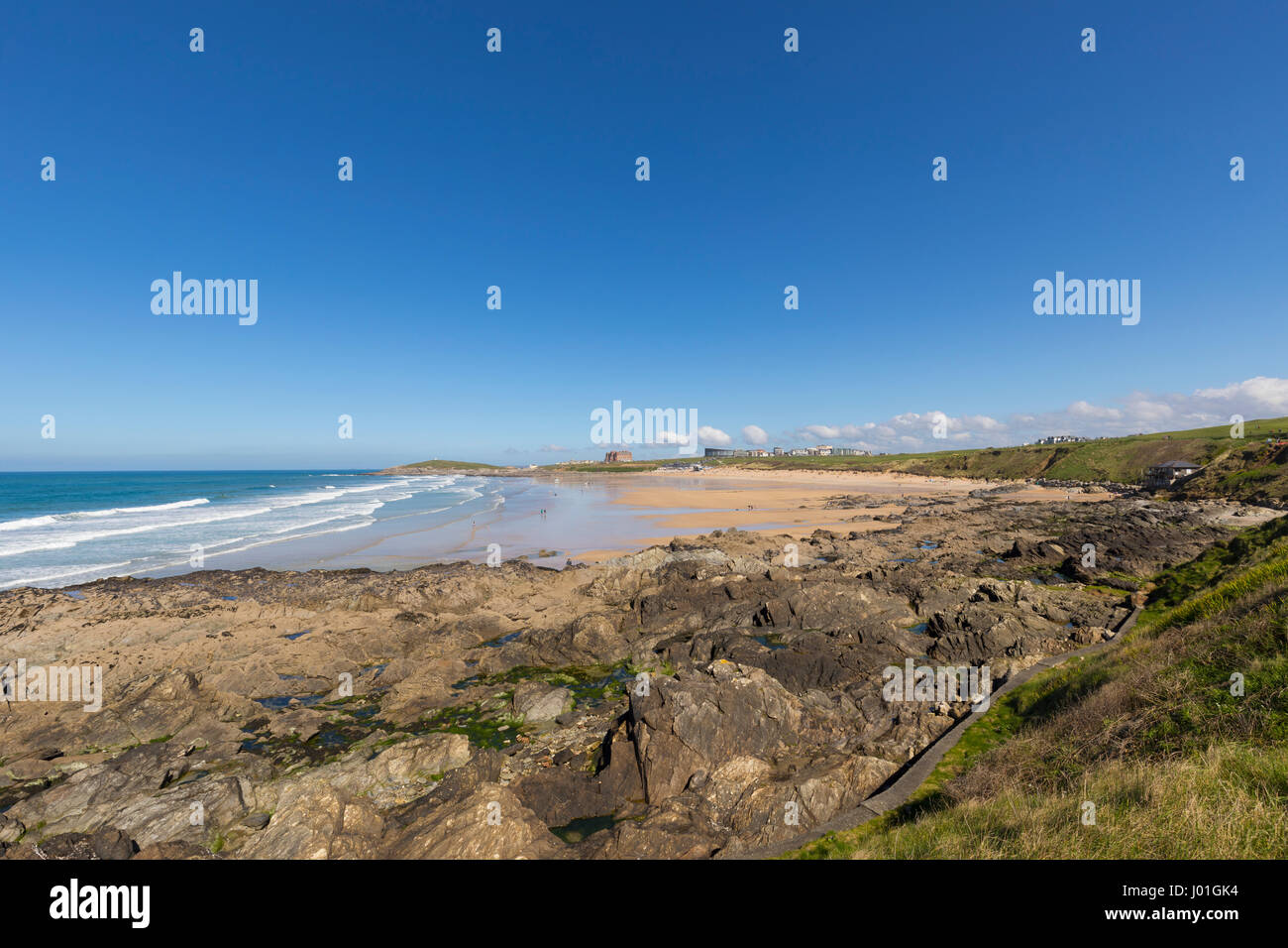 Fistral Beach, Newquay, Cornwall, England Stock Photo