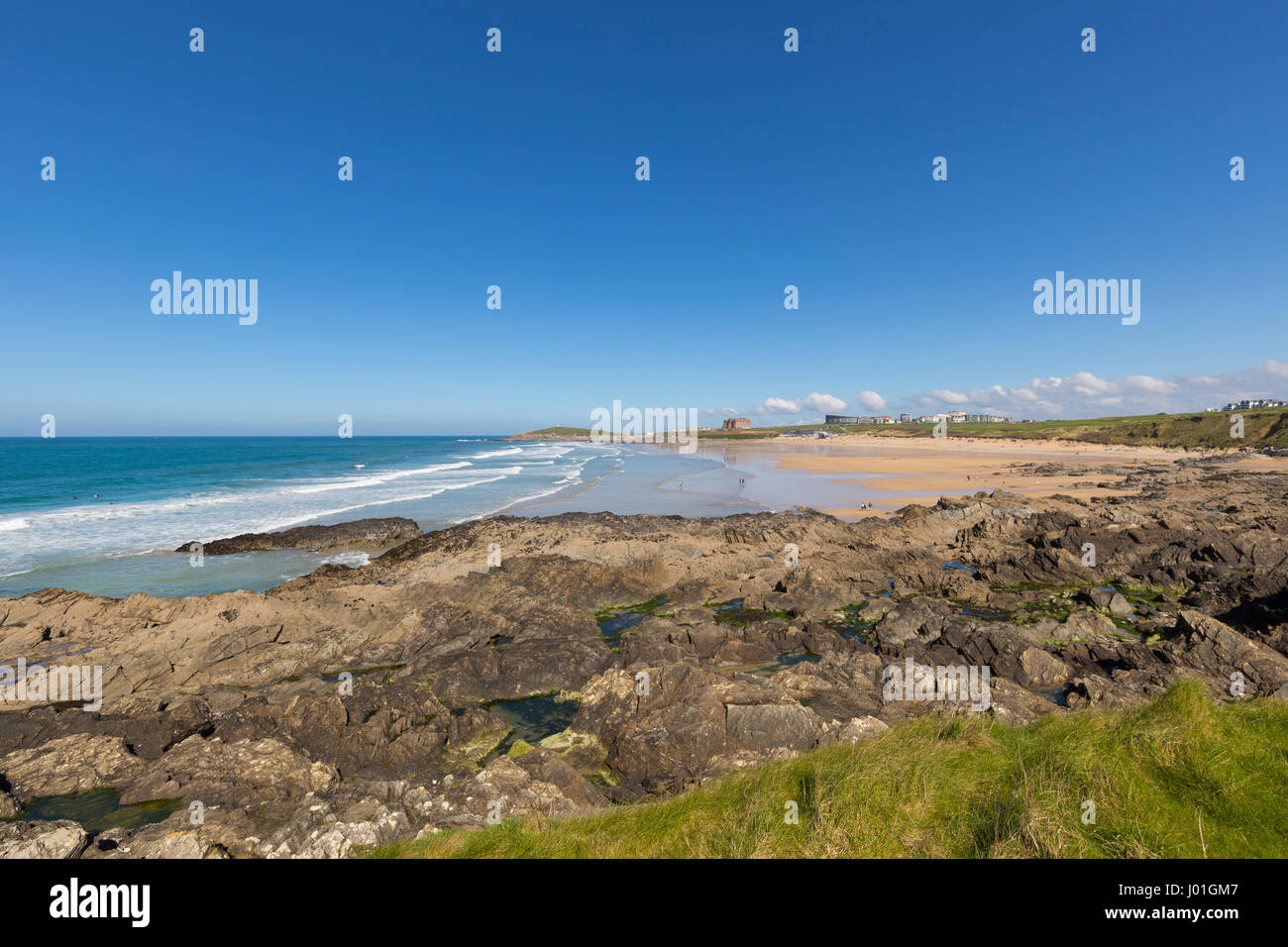 Fistral Beach, Newquay, Cornwall, England Stock Photo