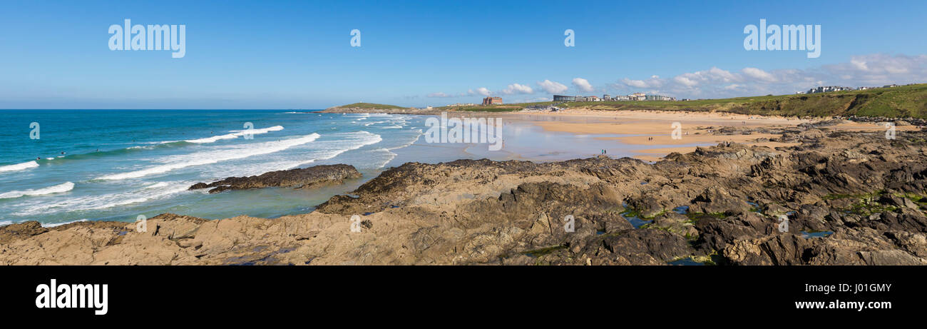 Fistral Beach, Newquay, Cornwall, England Stock Photo