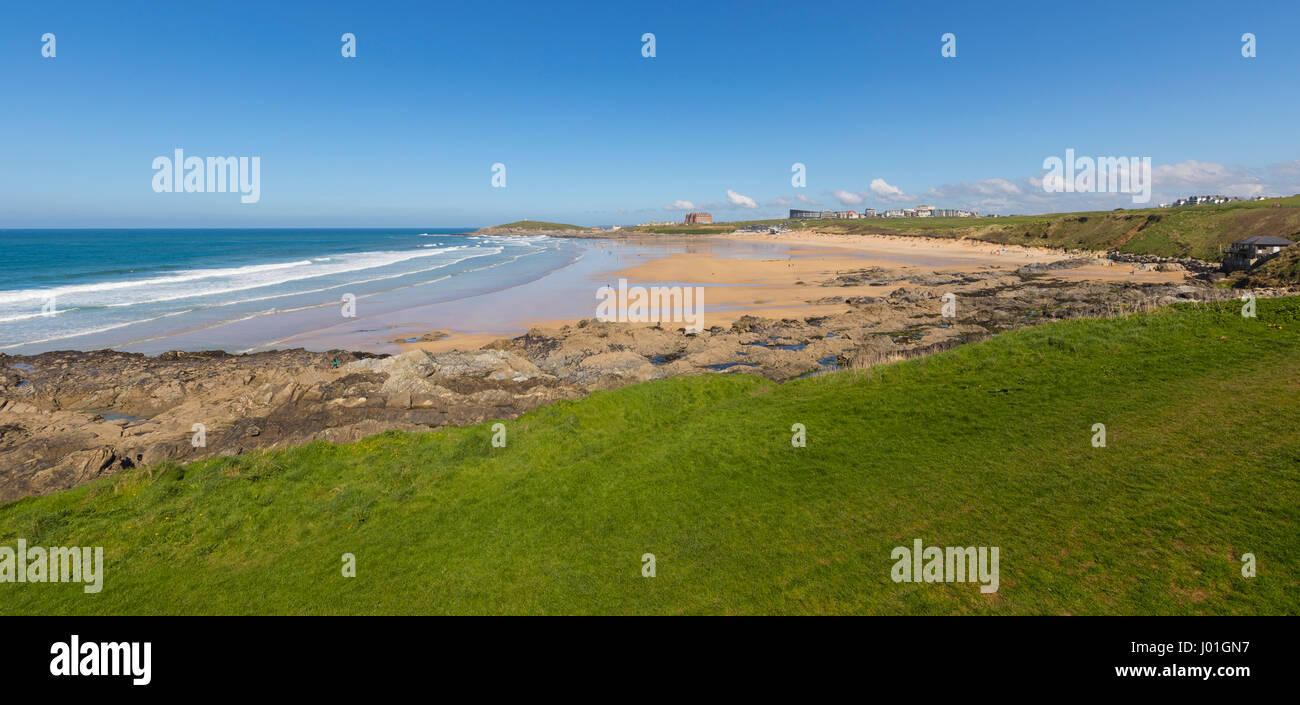 Fistral Beach, Newquay, Cornwall, England Stock Photo